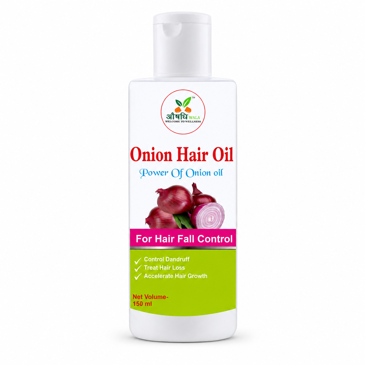 AushadhiWala Onion Hair Oil 150ml | Herbal Hair Care Oil