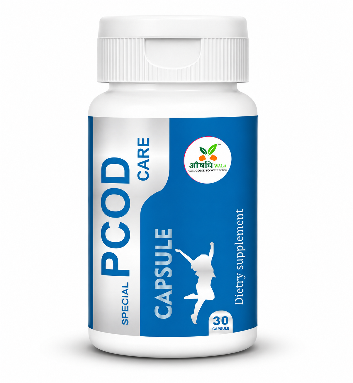 Aushadhiwala PCOD Care Capsules | Herbal Dietary Supplement | 30 Capsules